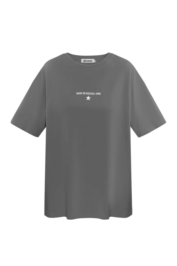 Disco Ball shirt - grijs