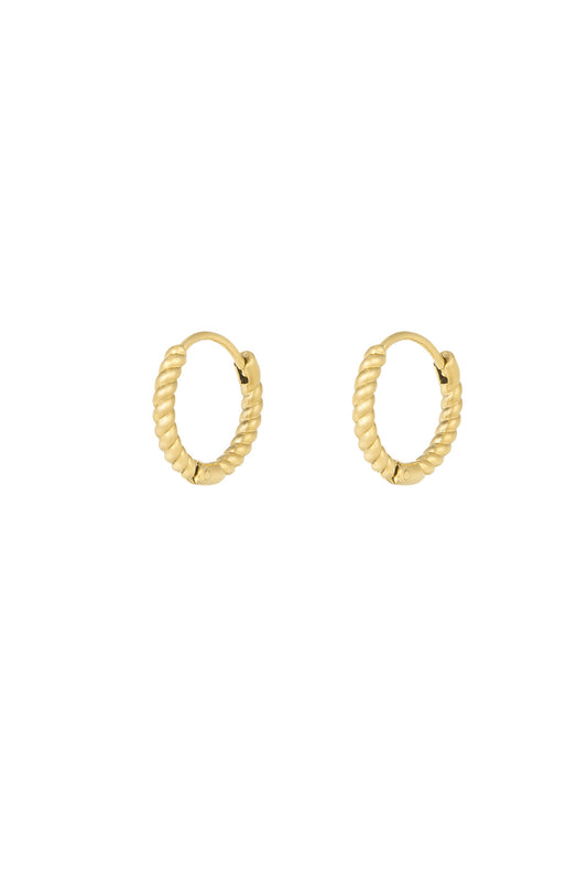 Timeless twist oorbellen - goud