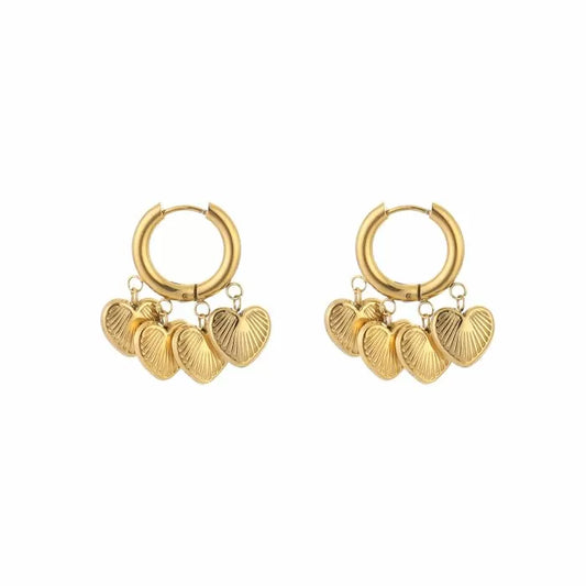 Sweetheart bedeloorbellen - goud