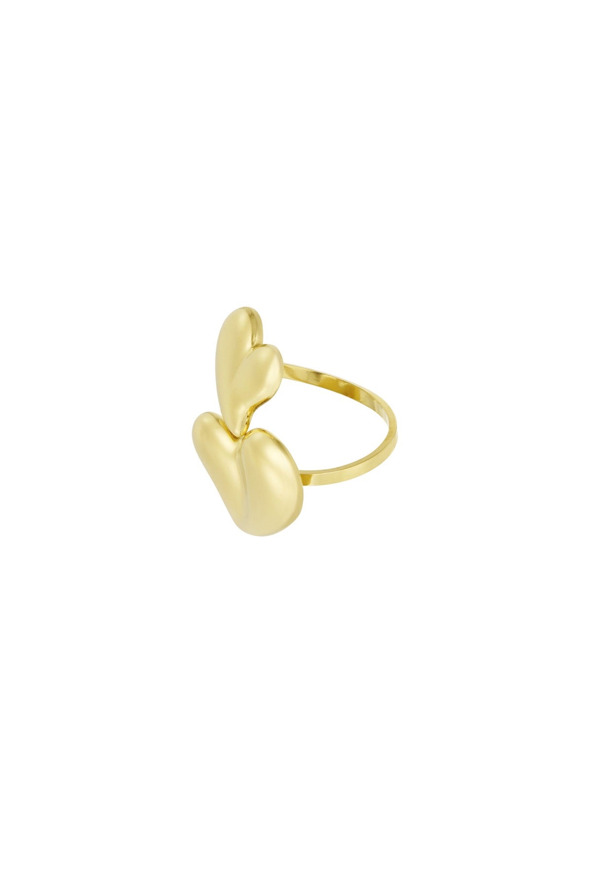 Double love ring - goud