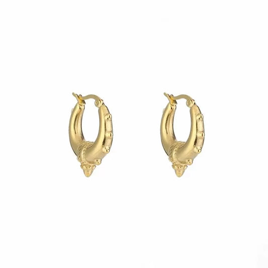 Bali hoops oorbellen - goud