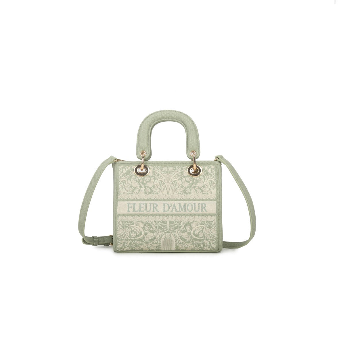 Fleur d’Amour bag - mintgroen