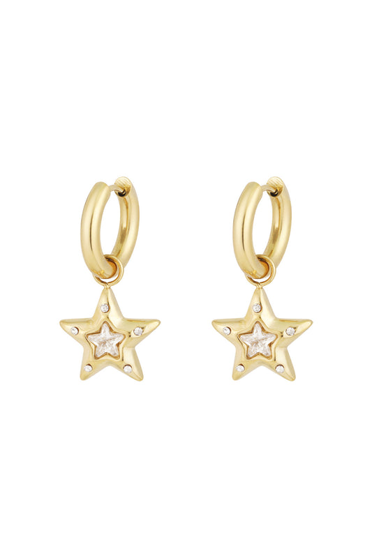 Superstar oorbellen - goud
