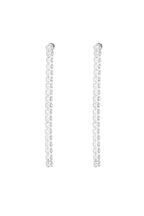 Glamorous party oorbellen - zilver
