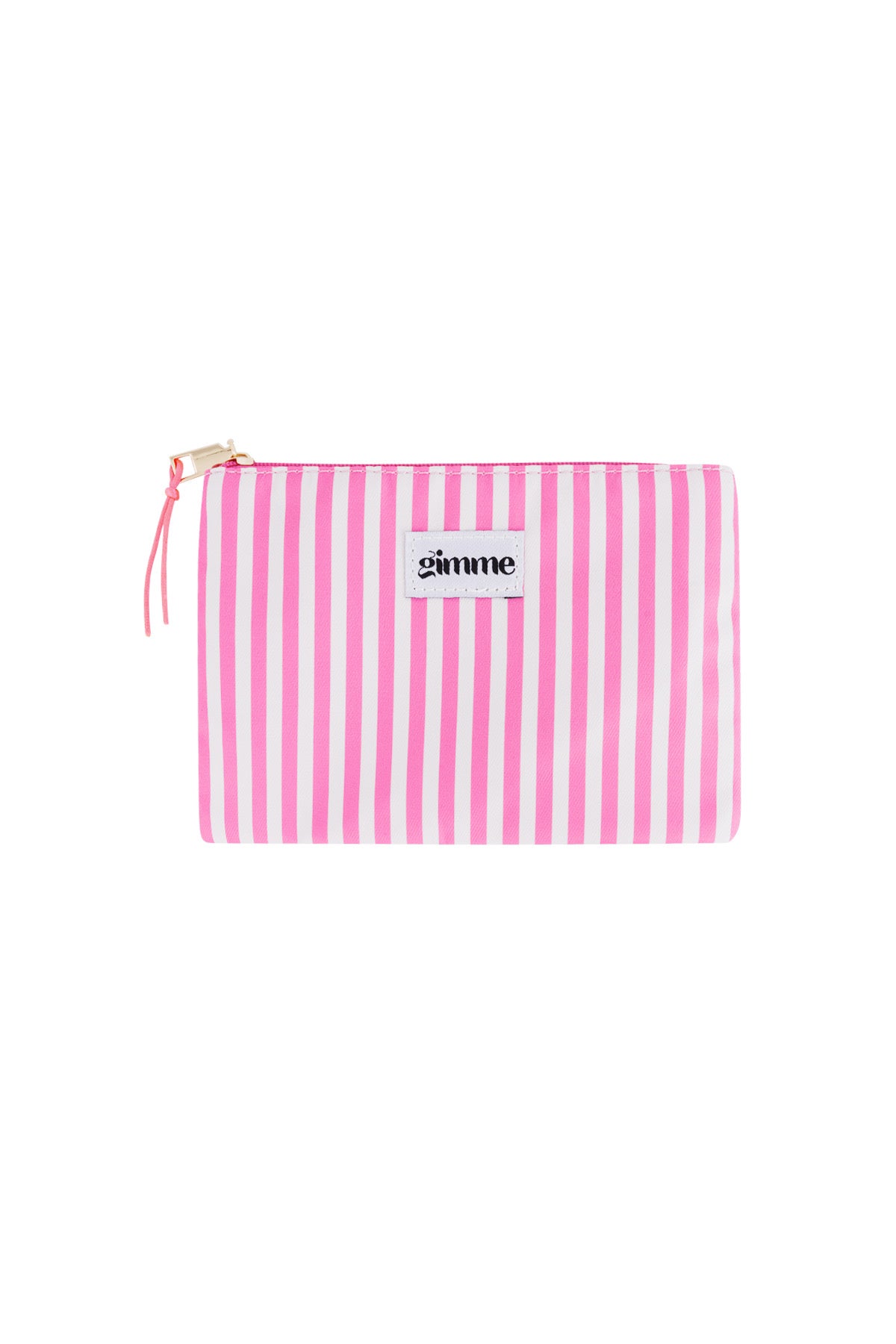 Dunne streep plat toilettasje - roze
