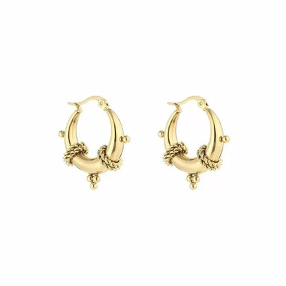 Chunky bali hoops - goud
