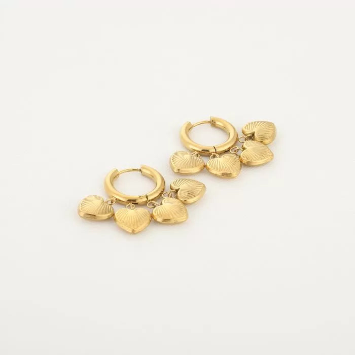 Sweetheart bedeloorbellen - goud