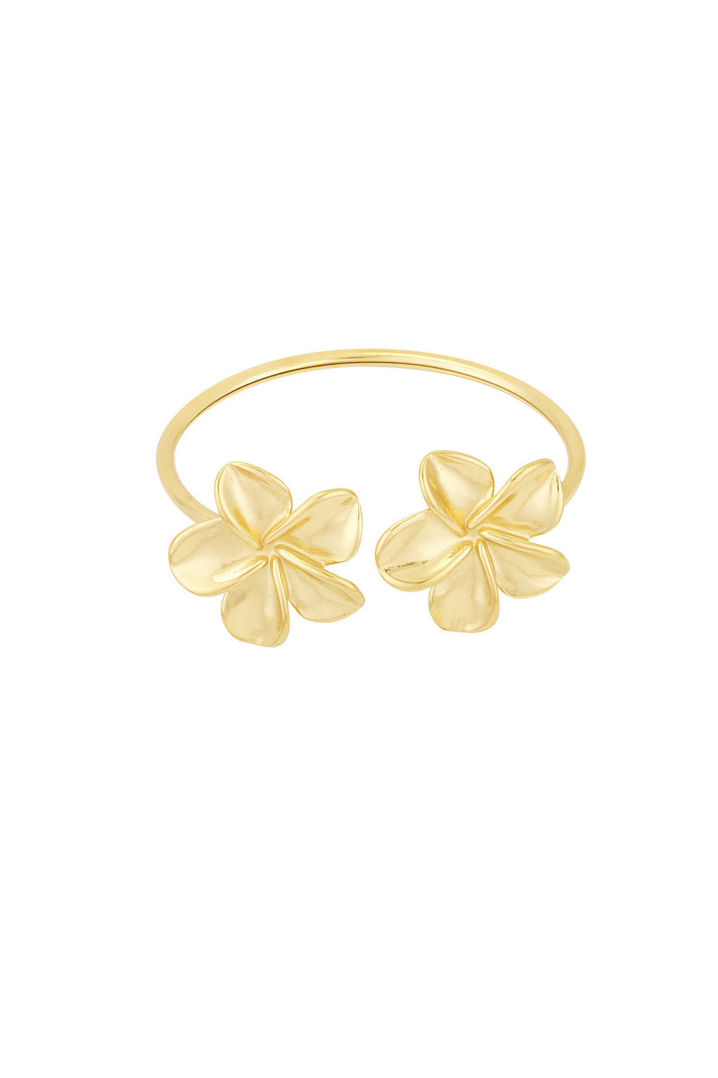 Flower duo armband - goud