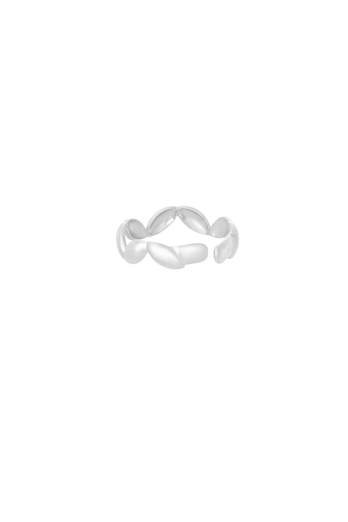 Wavy wonder ring - zilver