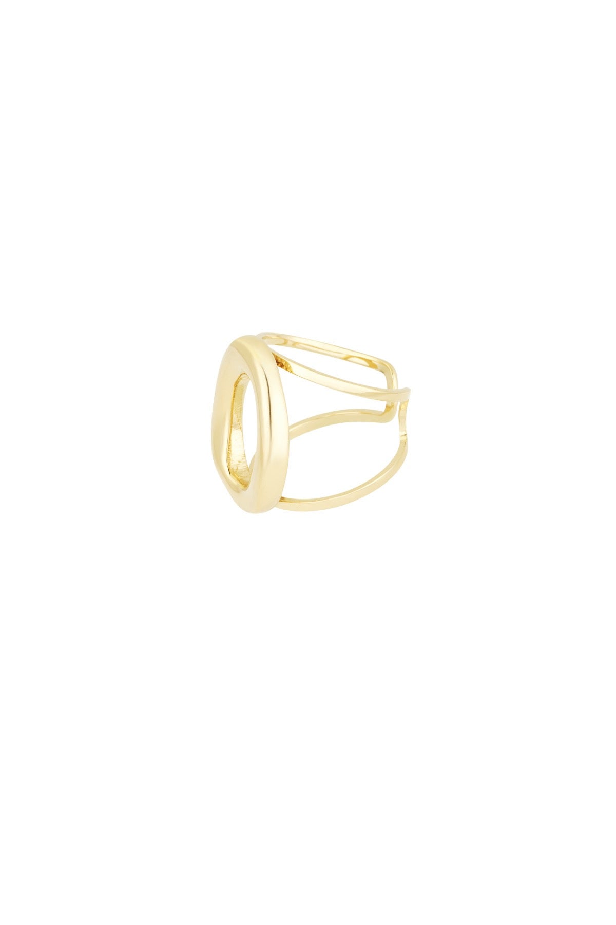 Bold circle ring - goud
