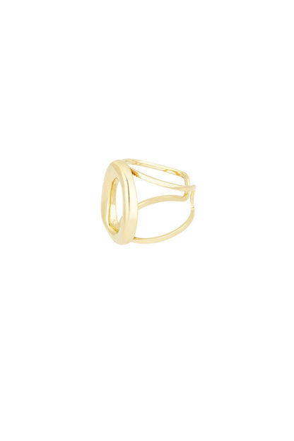 Bold circle ring - goud