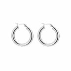 Statement hoops - zilver