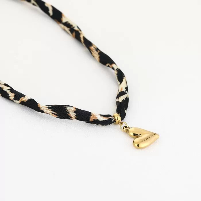 Leopard love ketting - goud