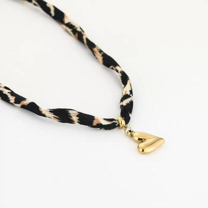 Leopard love ketting - goud