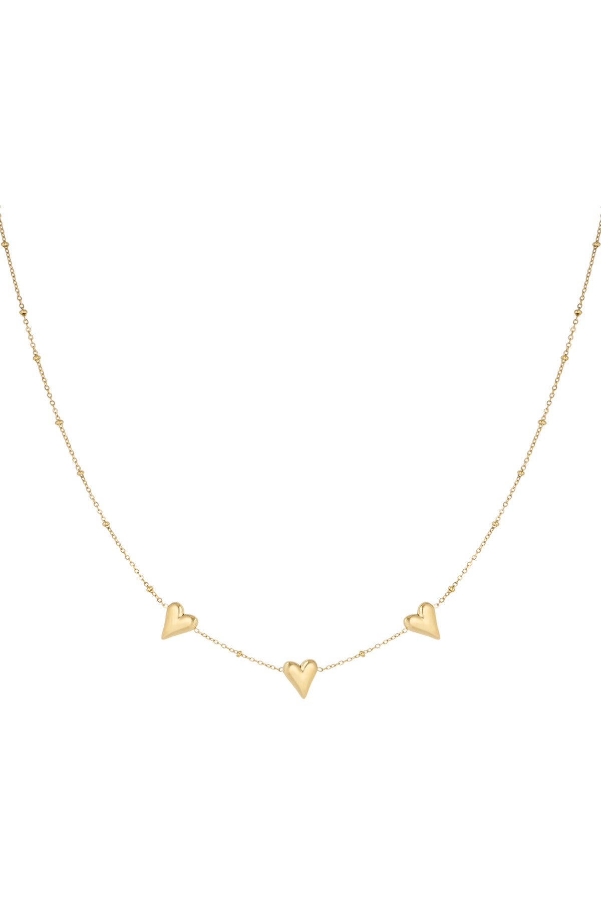 Triple love ketting - goud