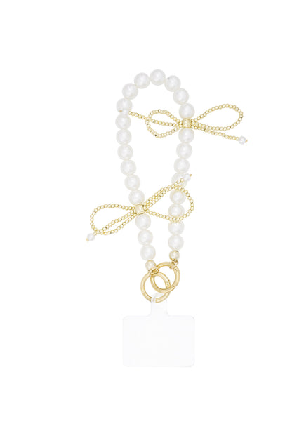 Pearl bowtiful telefoonkoord - goud