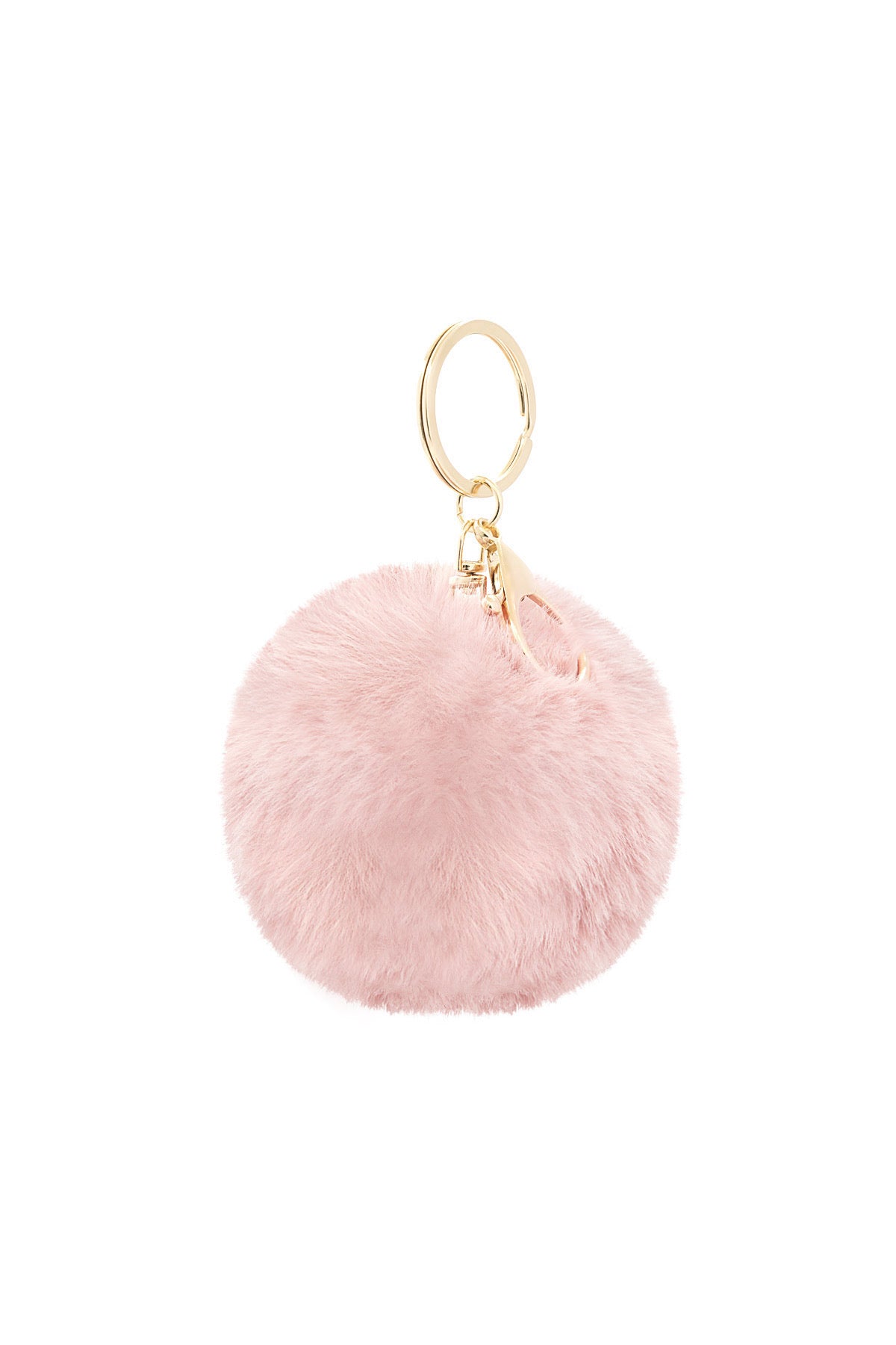 Puffy bal sleutelhanger - roze