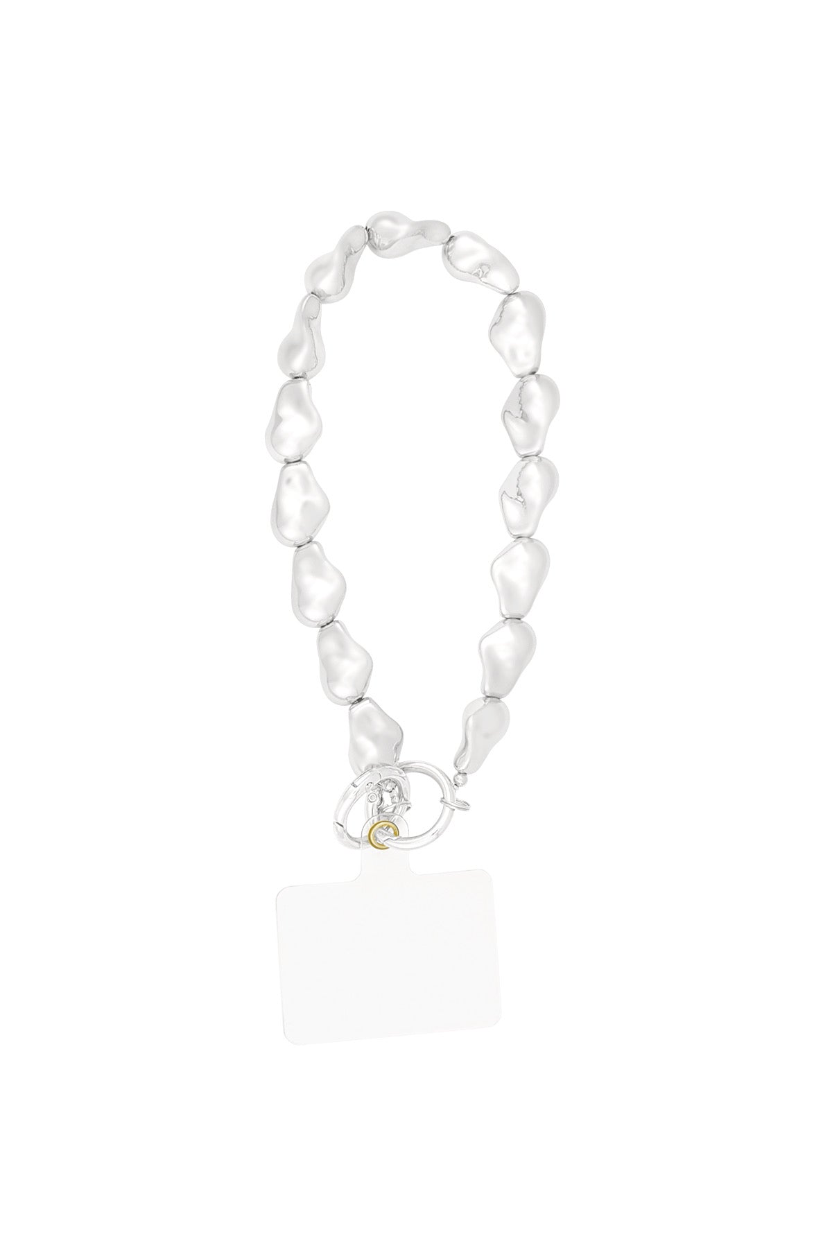 Elegant edge telefoonkoord - zilver