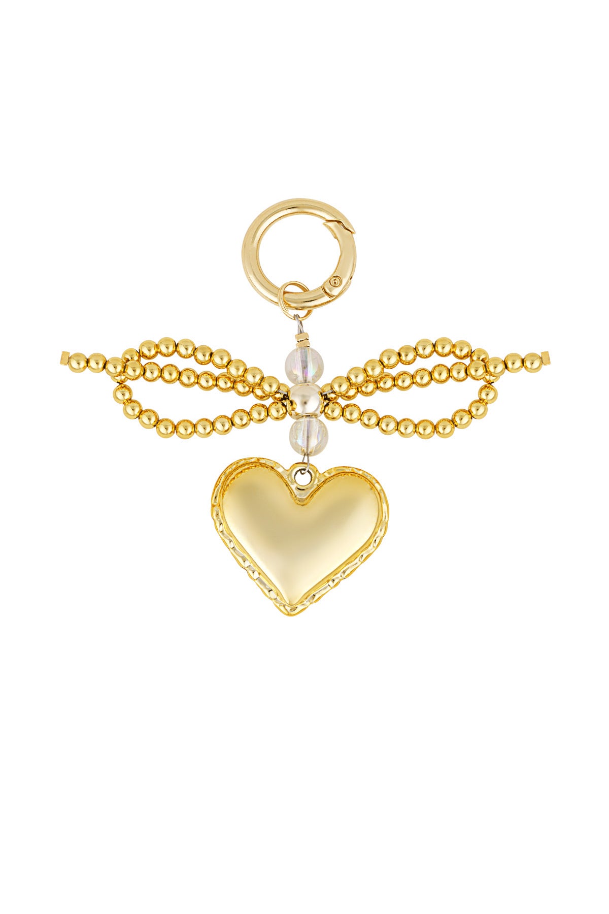 Accesorry pendant strikje parel - goud