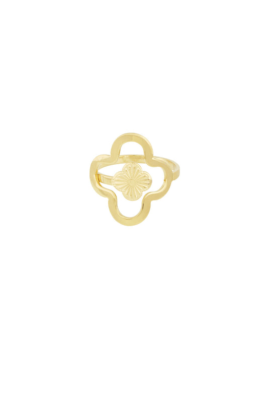 Lucky leaf ring - goud