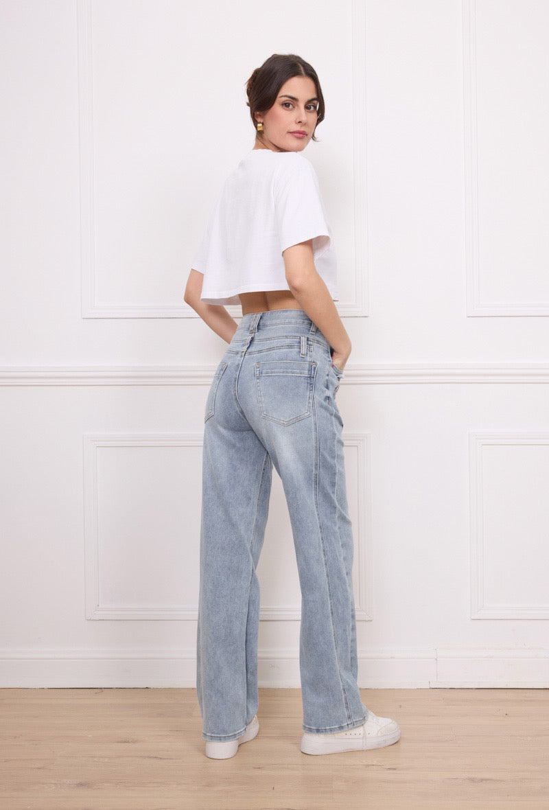 Joy wide leg jeans - light blue