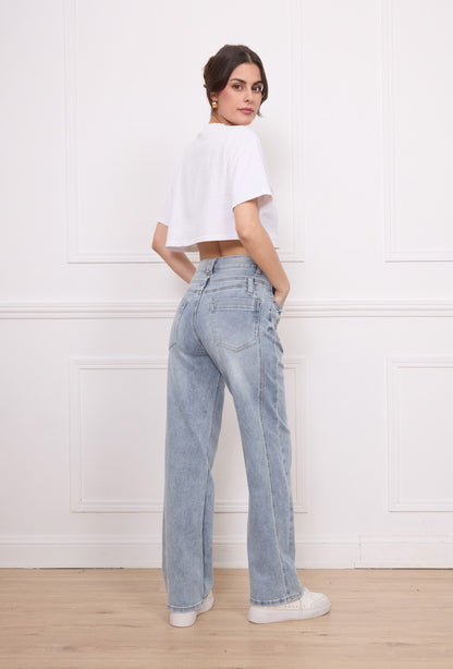 Joy wide leg jeans - light blue