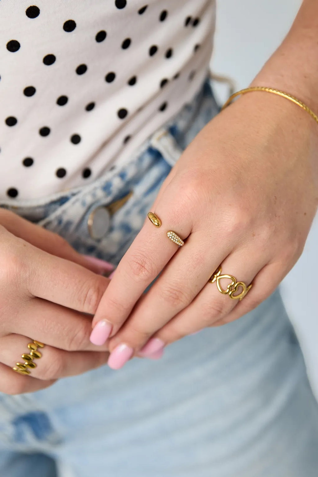 Glitter shine ring