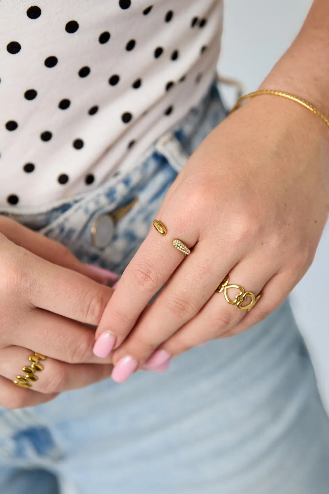Glitter shine ring