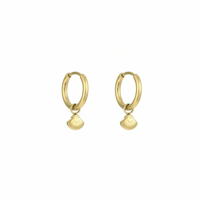 Shellies oorbellen - goud