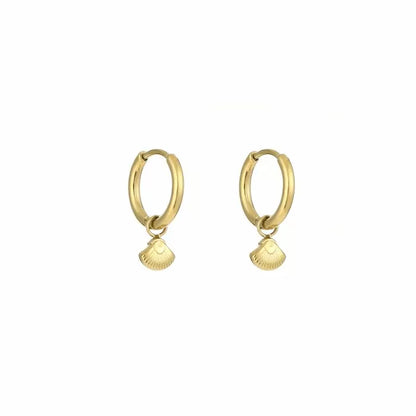 Shellies oorbellen - goud