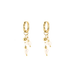 Pareltjes oorbellen - goud