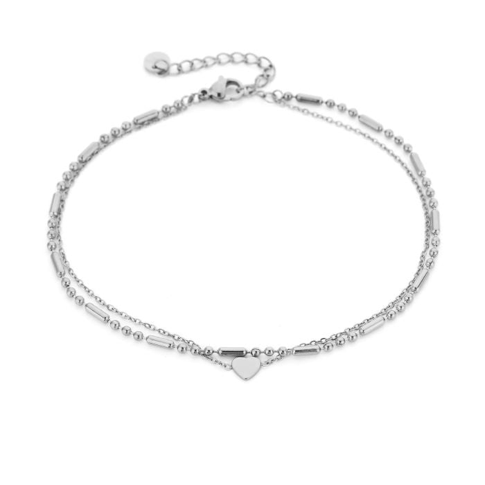 Basic hartje enkelbandje