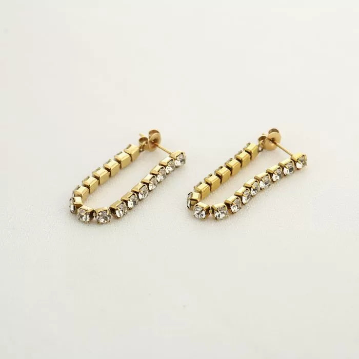 Glittering oorbellen - goud