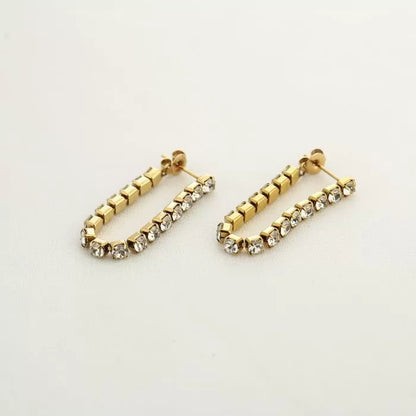 Glittering oorbellen - goud