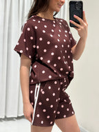 Loize 2-piece set brown