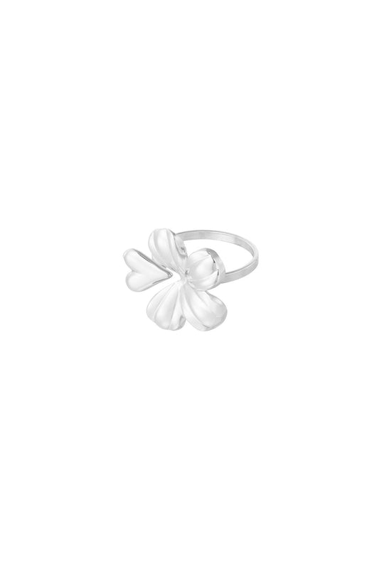 Floral romance ring - zilver