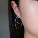 Double ring oorbellen
