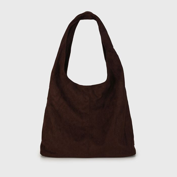Mila Suede Bag - brown