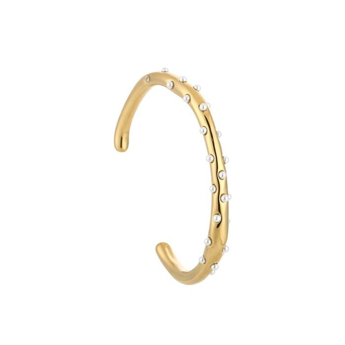 Parel bangle - goud