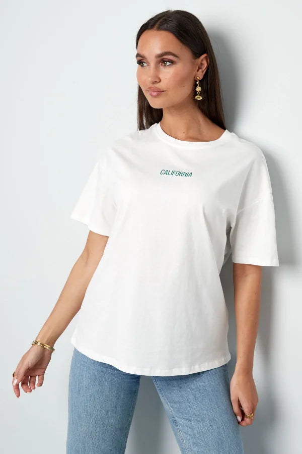 T-Shirt California - wit
