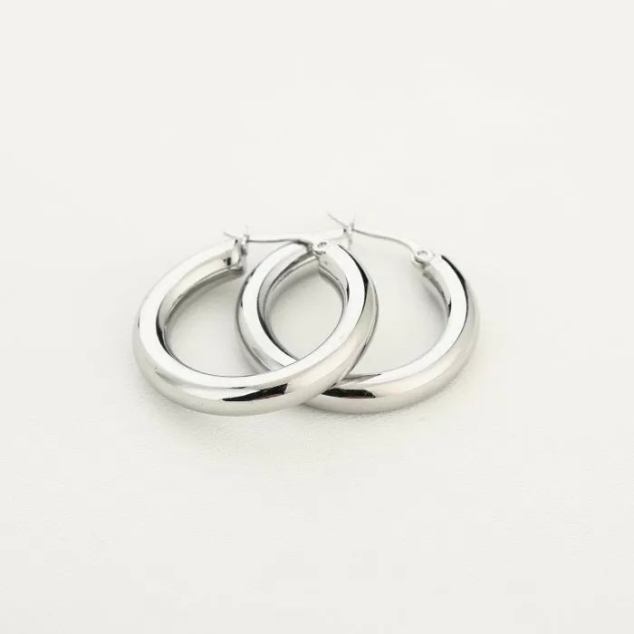 Statement hoops - zilver