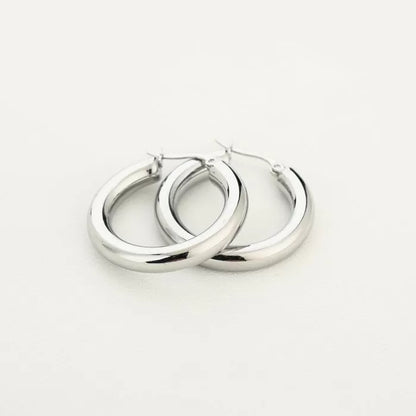 Statement hoops - zilver