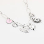 Smile & shine bedelketting - zilver