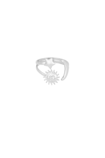 Day & night ring - zilver