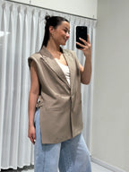 Sem gilet taupe