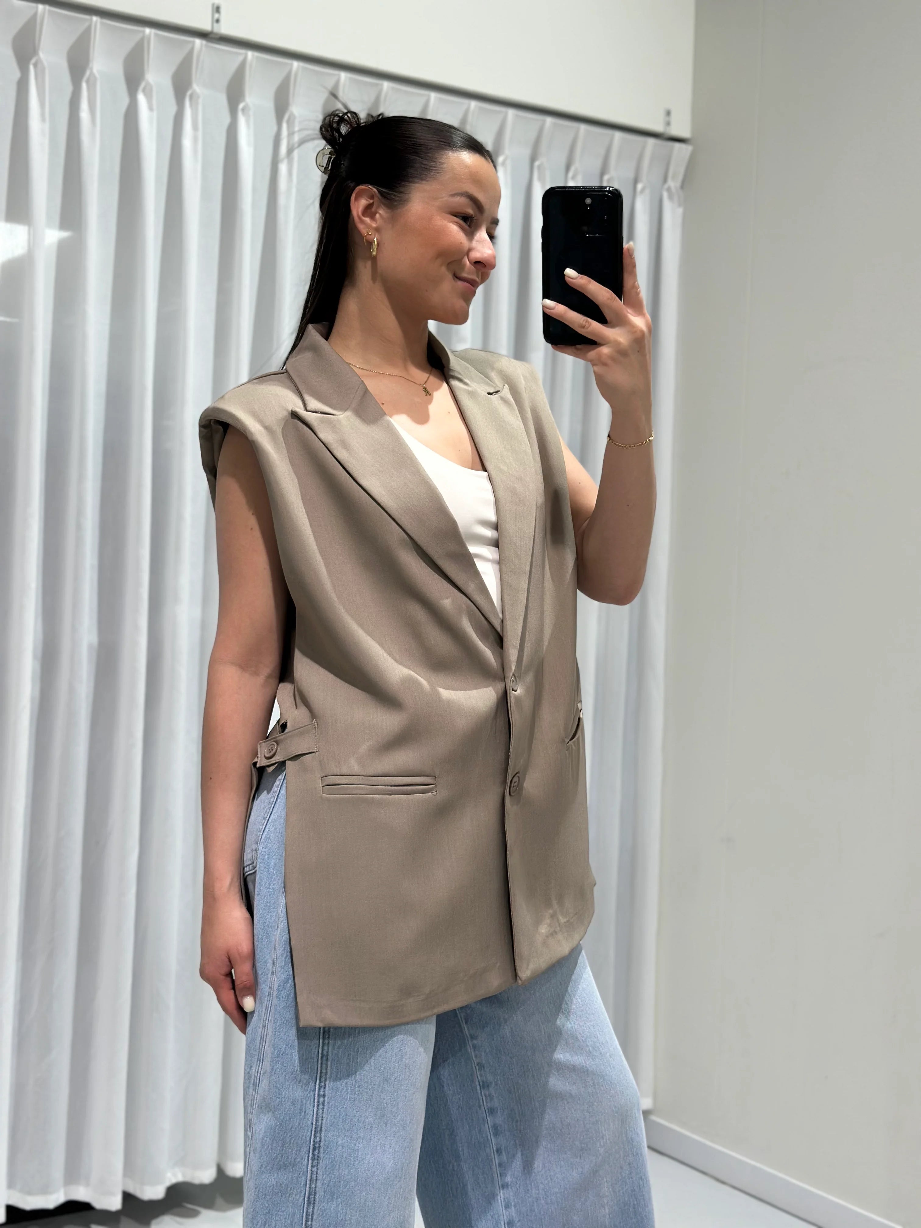 Sem gilet taupe