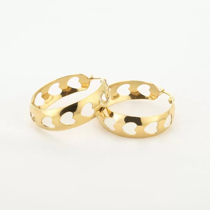 LOVE hoops - goud