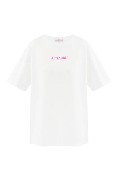 T-Shirt Soyez libre - wit