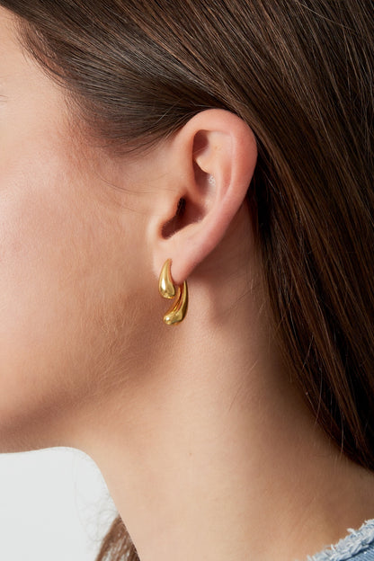 Classy oorbellen - goud