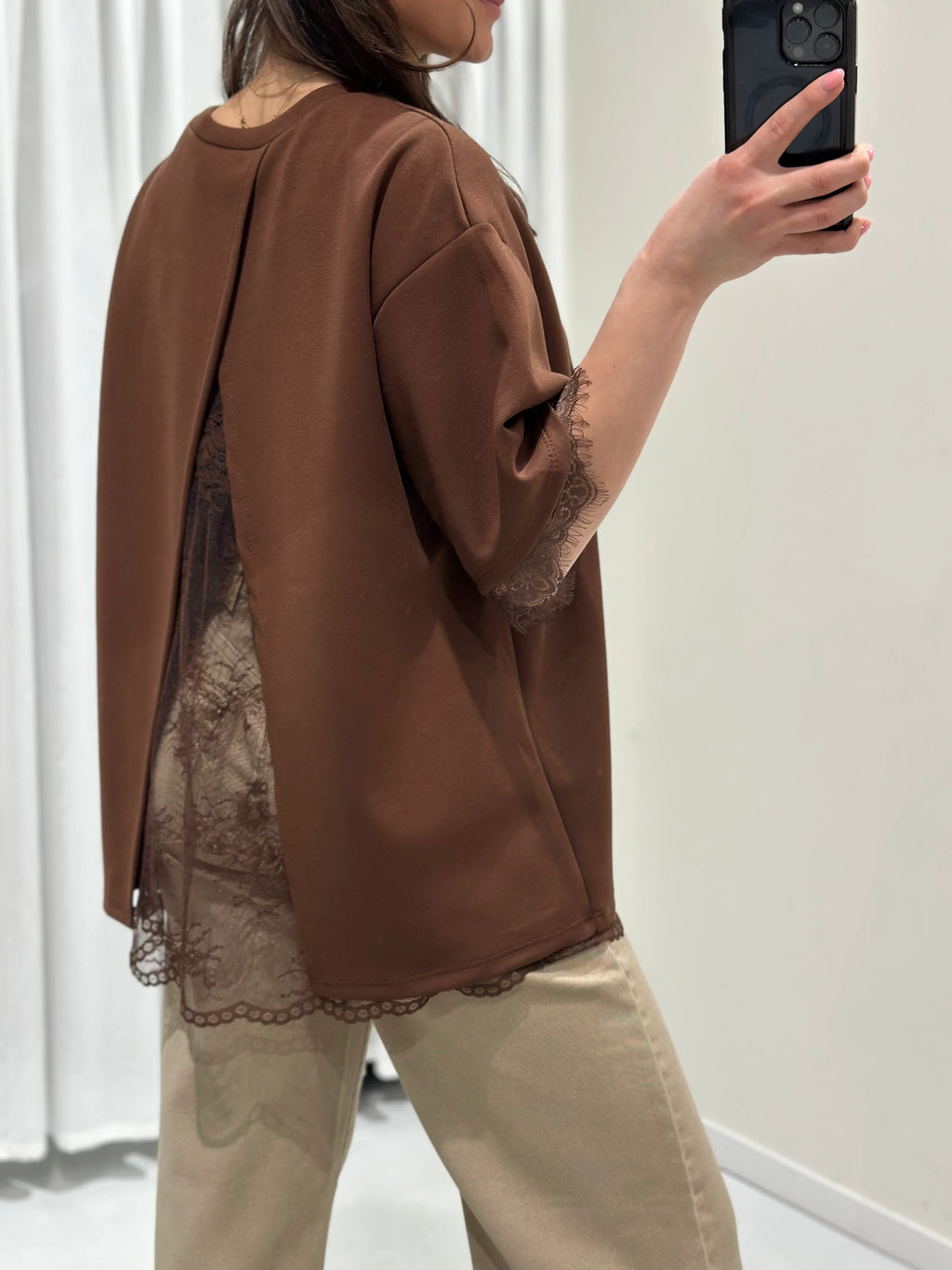Daisy top brown